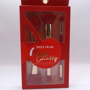 Spectrum Very Cherry 3-Piece Dual-Ended Makeup Brush Set‎ • NEW